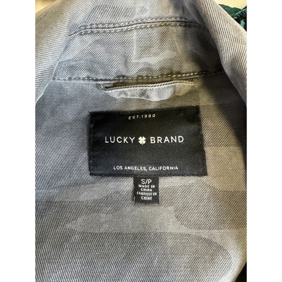 LUCKY BRAND Womens Gray Camo Utility Jacket Cotton Blend Size Small EUC - Picture 5 of 5